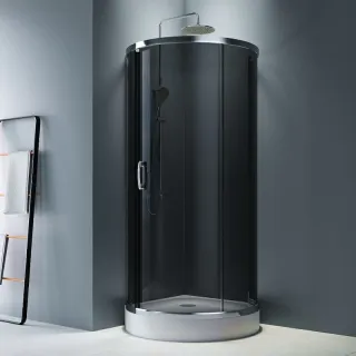 Душевой уголок AM.PM Like W83UG-333-095CG 95х95 см профиль хром стекло тонированное